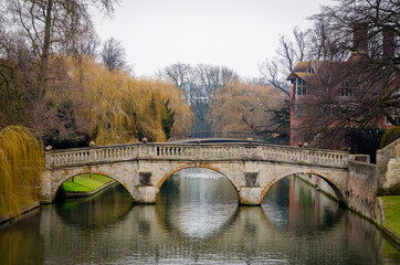 Fototapeta na wymiar Cambridge, Cam river (England)