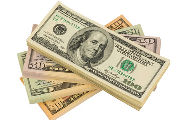 Viele Dollar Geldscheine