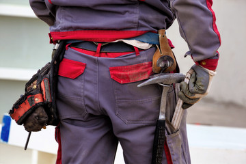 Bauarbeiter auf einer Baustelle