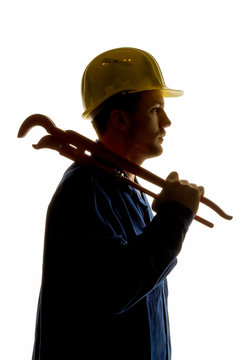 Handwerker mit Werkzeug