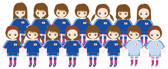 サッカー女子 © ei_design