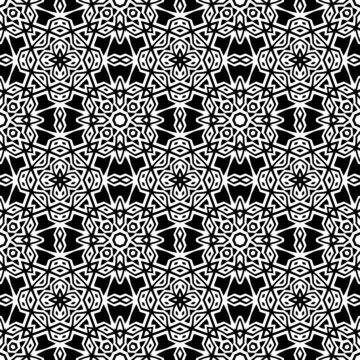 Black - white seamless pattern