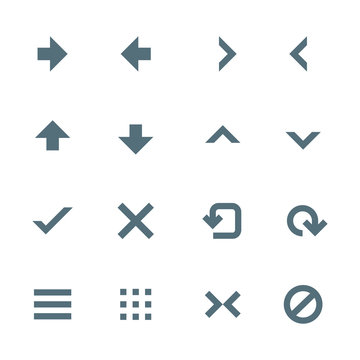 vector various navigation menu buttons icons set