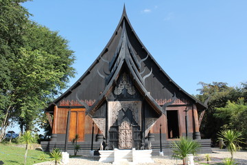 Fototapeta na wymiar Black house museum, Chiangrai, Thailand.