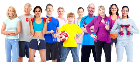 Group of fitness people.