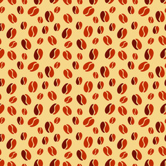 seamless texture with coffee beans
