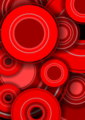 Vector : Red circle background