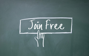 finger click join free symbol on blackboard