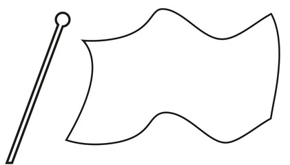 Flag Silhouette Outline