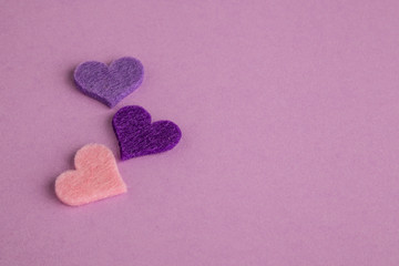 Fototapeta premium greeting background with hearts