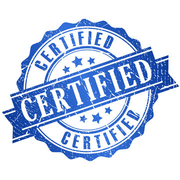 Certified vector icon