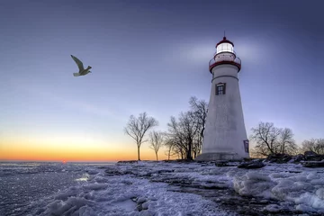 Foto auf Acrylglas Marblehead Lighthouse Sunrise © Michael Shake