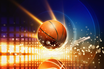 Fototapeta premium Abstract basketball