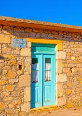 Fototapeta na wymiar old house in Pigadi village at southern Peloponnese in Greece