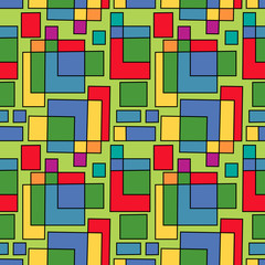 ornament with simply geometric figures