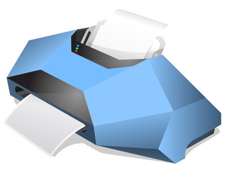 printer, vector illustration