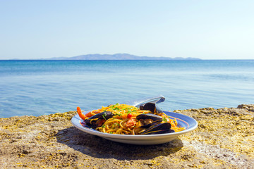 tasty seafood by the sea