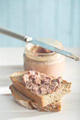 the pate with bread