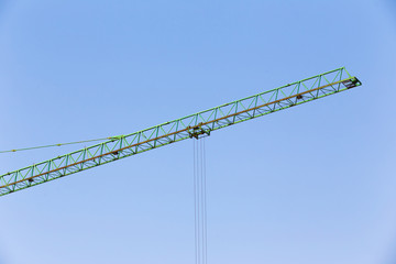 slider of crane on for construction