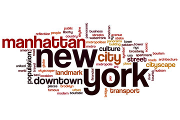 New York word cloud
