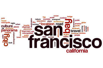 Obraz premium San Francisco word cloud