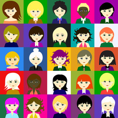 25 girls. Raster. 5 5