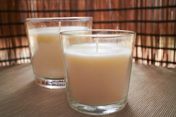 white candles