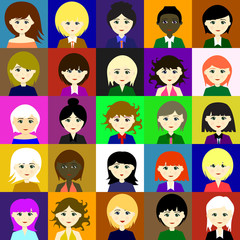 25 girls. Raster. 2 2