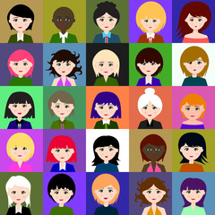 25 girls. Raster. 1 1 1