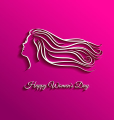 Beautiful long hair for international women day