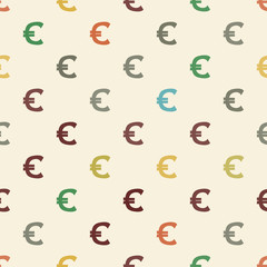 seamless background with currency symbols