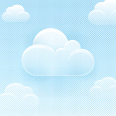 Blue Sky Background With Clouds