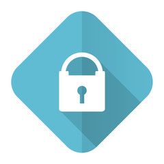 padlock flat icon secure sign