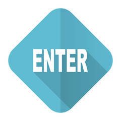 enter flat icon