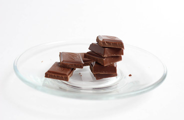 Slices of chocolate