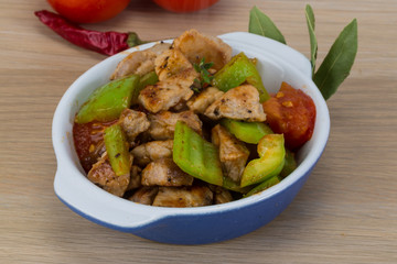 Stir fried pork