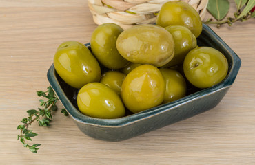 Green olives