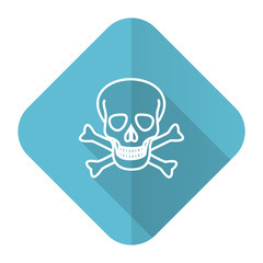 skull flat icon death sign