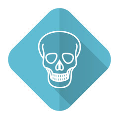 skull flat icon death sign