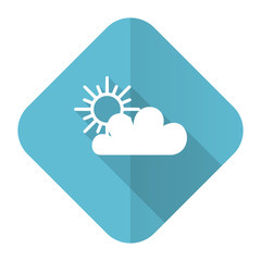 cloud flat icon waether forecast sign