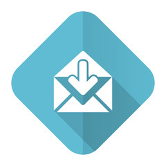 email flat icon post message sign