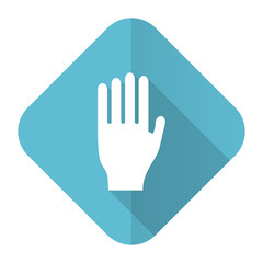 stop flat icon hand sign