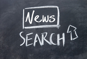 news search interface on blackboard