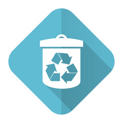 recycle flat icon recycling sign