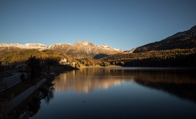 lake in alps