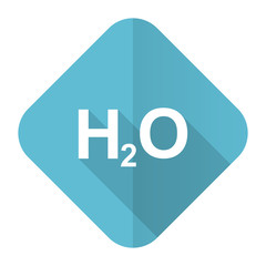 water flat icon h2o sign