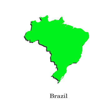 Map of Brazil for your design