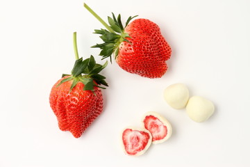 いちごのアート