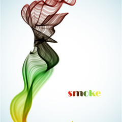 Abstract colored smoke background