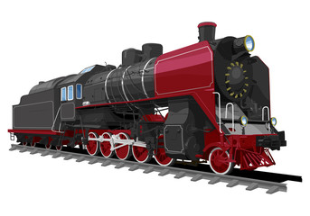 Fototapeta premium stara lokomotywa parowa